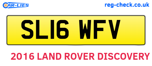 SL16WFV are the vehicle registration plates.