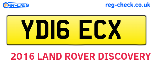 YD16ECX are the vehicle registration plates.