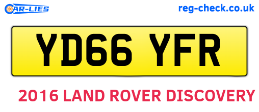 YD66YFR are the vehicle registration plates.