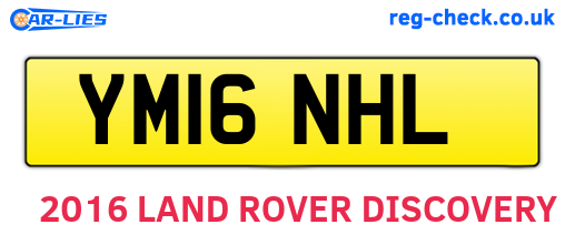YM16NHL are the vehicle registration plates.