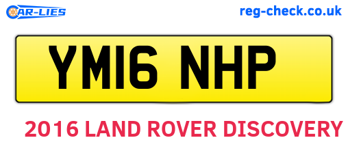 YM16NHP are the vehicle registration plates.