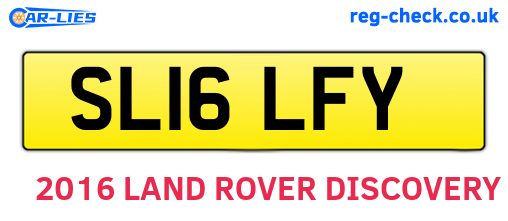 SL16LFY are the vehicle registration plates.