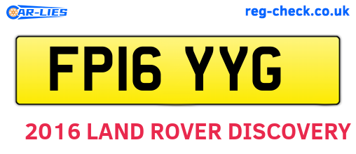 FP16YYG are the vehicle registration plates.