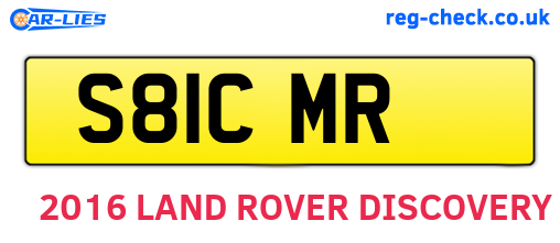 S81CMR are the vehicle registration plates.