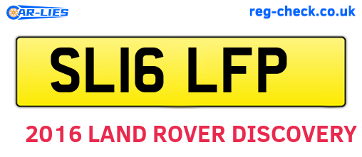 SL16LFP are the vehicle registration plates.