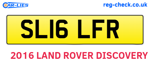 SL16LFR are the vehicle registration plates.