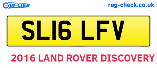 SL16LFV are the vehicle registration plates.