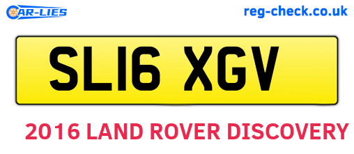 SL16XGV are the vehicle registration plates.