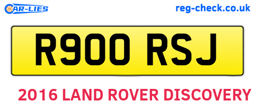 R900RSJ are the vehicle registration plates.