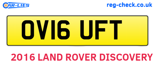 OV16UFT are the vehicle registration plates.