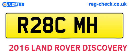 R28CMH are the vehicle registration plates.
