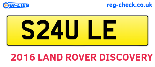 S24ULE are the vehicle registration plates.