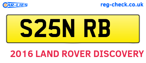 S25NRB are the vehicle registration plates.