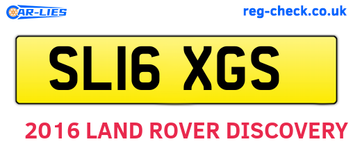 SL16XGS are the vehicle registration plates.
