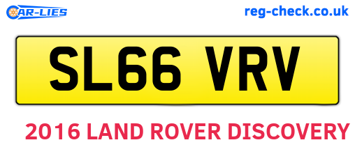 SL66VRV are the vehicle registration plates.