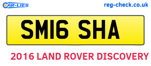 SM16SHA are the vehicle registration plates.