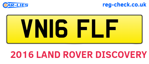 VN16FLF are the vehicle registration plates.