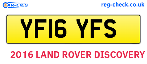 YF16YFS are the vehicle registration plates.