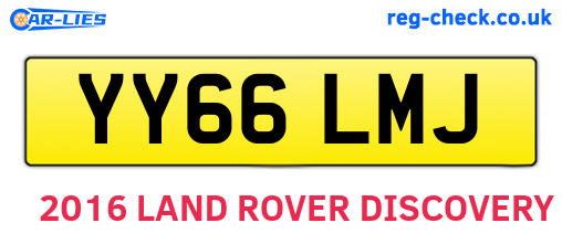 YY66LMJ are the vehicle registration plates.