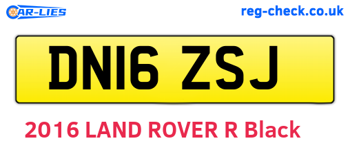 DN16ZSJ are the vehicle registration plates.