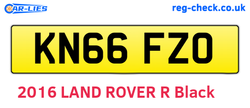 KN66FZO are the vehicle registration plates.