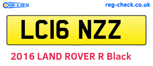 LC16NZZ are the vehicle registration plates.