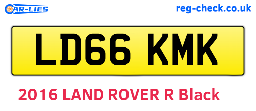 LD66KMK are the vehicle registration plates.