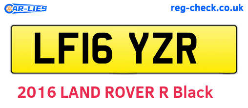 LF16YZR are the vehicle registration plates.