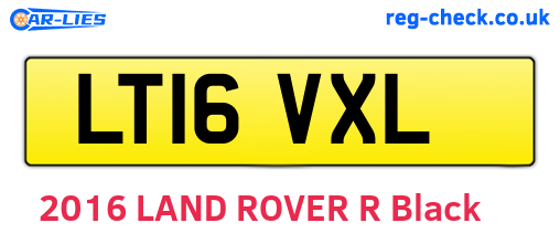 LT16VXL are the vehicle registration plates.
