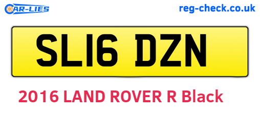 SL16DZN are the vehicle registration plates.
