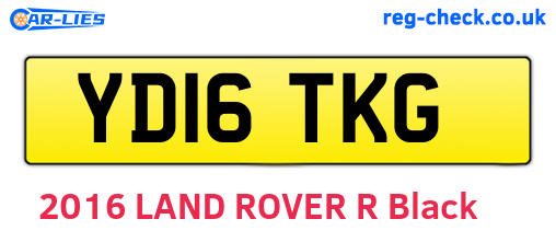 YD16TKG are the vehicle registration plates.