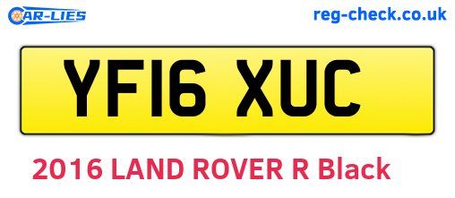 YF16XUC are the vehicle registration plates.