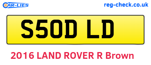 S50DLD are the vehicle registration plates.