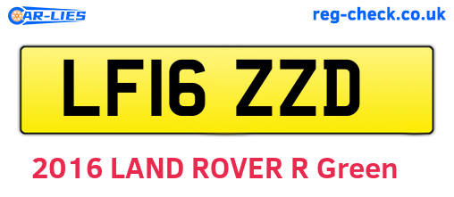LF16ZZD are the vehicle registration plates.