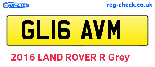 GL16AVM are the vehicle registration plates.