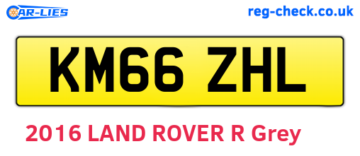 KM66ZHL are the vehicle registration plates.