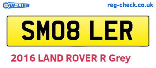 SM08LER are the vehicle registration plates.