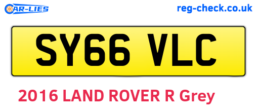 SY66VLC are the vehicle registration plates.