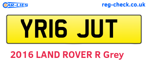 YR16JUT are the vehicle registration plates.