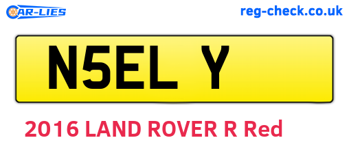 N5ELY are the vehicle registration plates.