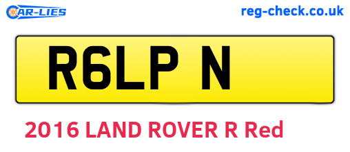 R6LPN are the vehicle registration plates.