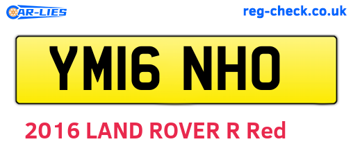 YM16NHO are the vehicle registration plates.