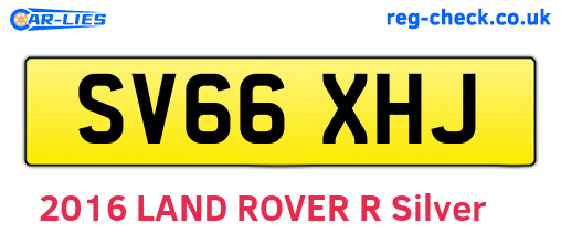SV66XHJ are the vehicle registration plates.