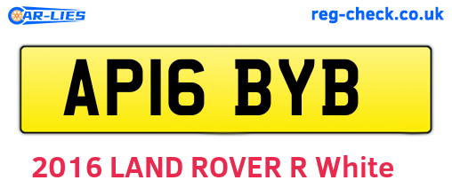 AP16BYB are the vehicle registration plates.