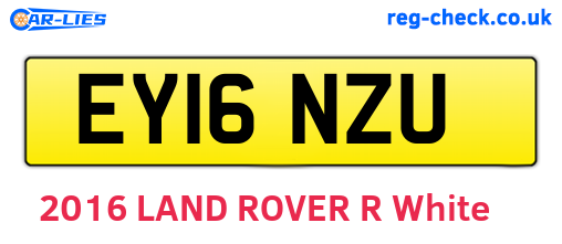 EY16NZU are the vehicle registration plates.