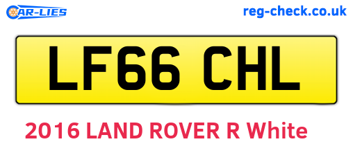 LF66CHL are the vehicle registration plates.