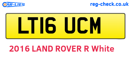 LT16UCM are the vehicle registration plates.