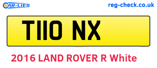 T11ONX are the vehicle registration plates.
