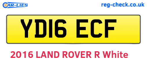 YD16ECF are the vehicle registration plates.