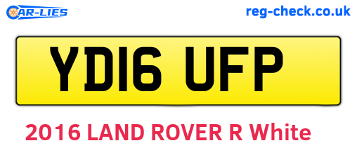 YD16UFP are the vehicle registration plates.
